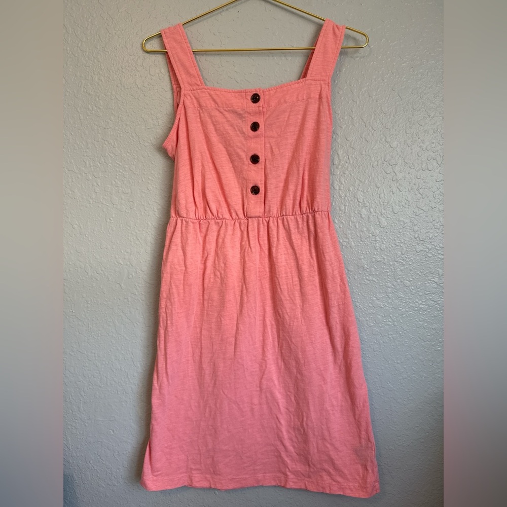 Caribbean Joe Coral Button-Front Midi Dress